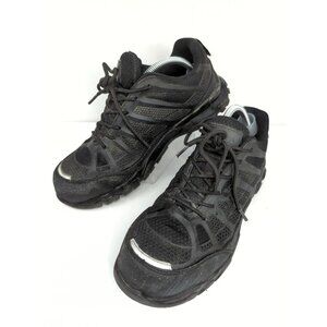 HISEA Mens Sz 9M Black Steel Toe Work Shoes Non Slip Safety Sneakers No Inserts